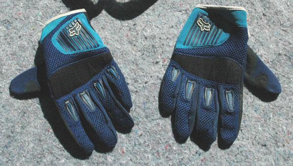 Fox motocross dirtpaw gloves adult 12 or medium blue