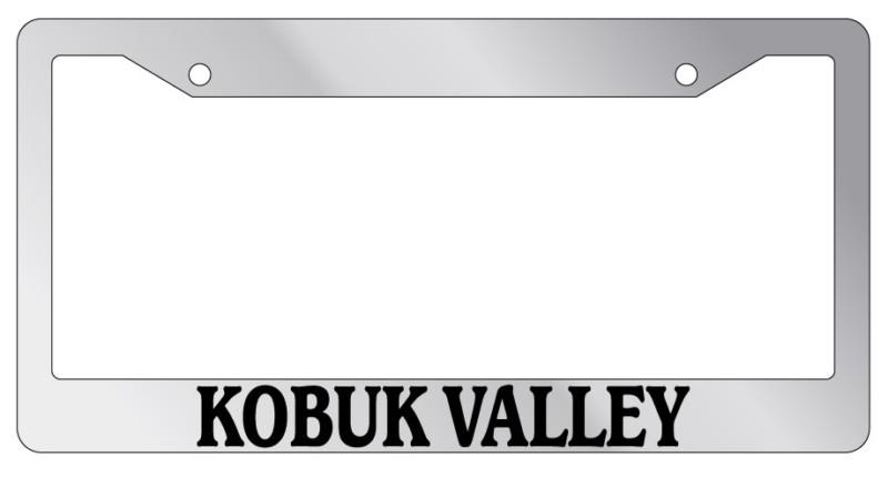 Chrome license plate frame kobuk valley auto accessory novelty national park