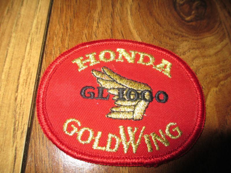 Honda gl 1000 gold wing  street road cafe gp bike  motorcycle jacket/hat patch