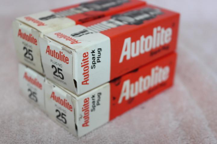 Autolite 25 spark plug-resistor copper spark plug set of 4 - new