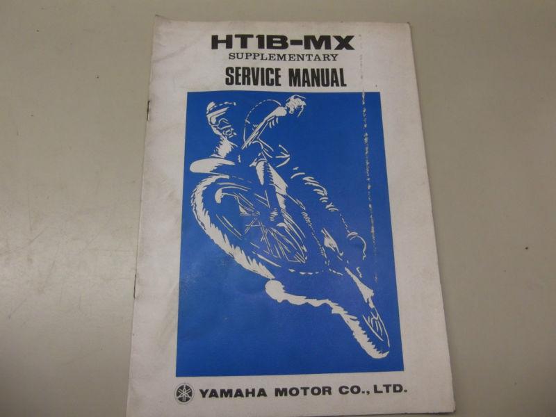 Yamaha ht1b-mx supp. service manual yamaha motor co.,ltd motorcycle literature