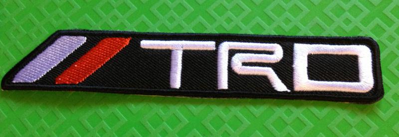 Trd embroidered patche iron-on or sew racing toyota tacoma tundra supra camry 