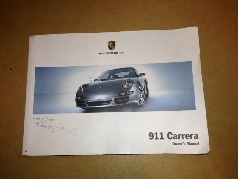 Porsche carrera 911 2006 owners manual