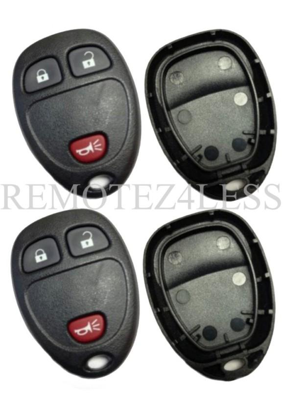 2 new replacement keyless remote key fob clicker shell case rubber pad repair