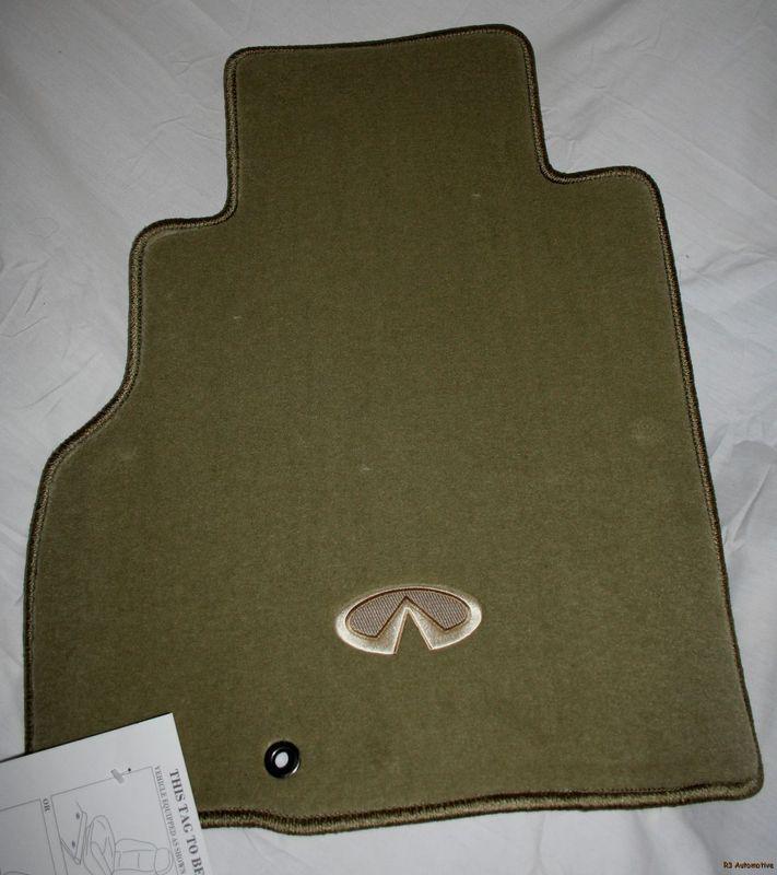 2006 to 2010 infiniti m35/m45 factory oem replacement carpet floor mats - wheat