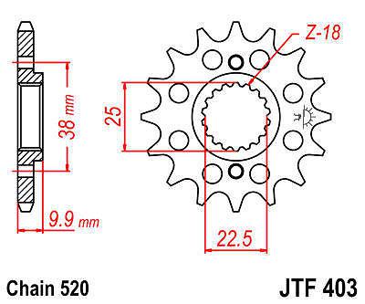 Jt sprocket front 15t chromoly steel husqvarna 449 tc 2011-2012