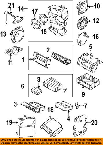 Land rover oem xqm000240 sound system-woofer