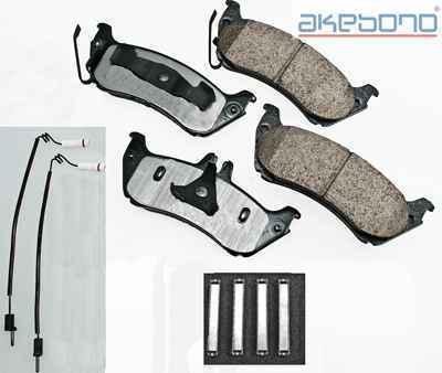 Akebono eur875 brake pad or shoe, rear-euro ultra premium ceramic pads