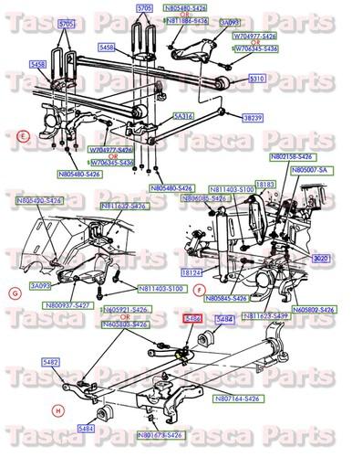 New oem rear stabilizer bar bracket kit 1999-2014 f350 1999-2004 f450 super duty