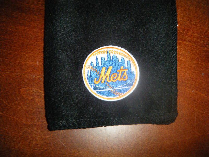 New york mets  ny  black fleece scarves scarfs scarf  9"x 60" mlb baseball  