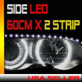 Side led strip drl lights for motorcycle bike car drl dome light a#1