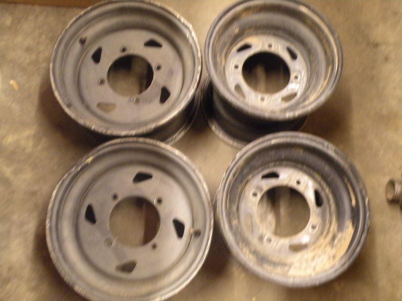 Kawasaki prairie 400 set of 4 oem wheels aluminum 4x4