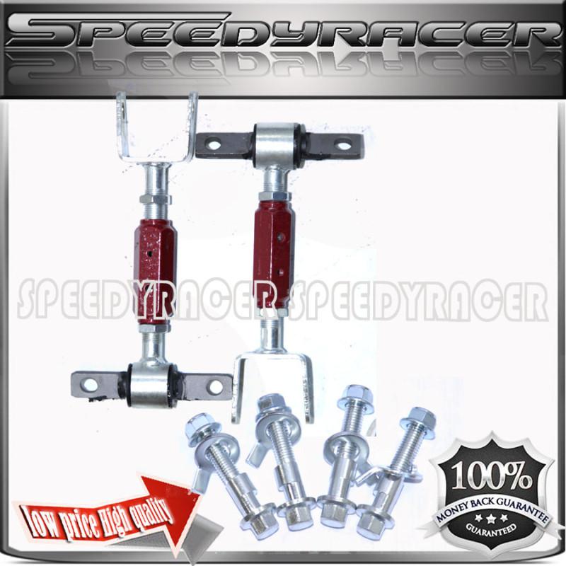 Honda civic rsx dc5 front & rear adj suspension camber kits red