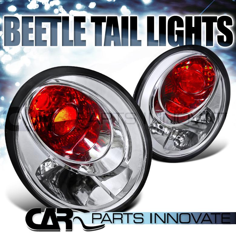 Fit vw 98-05 beetle altezza tail lights rear brake lamp chrome