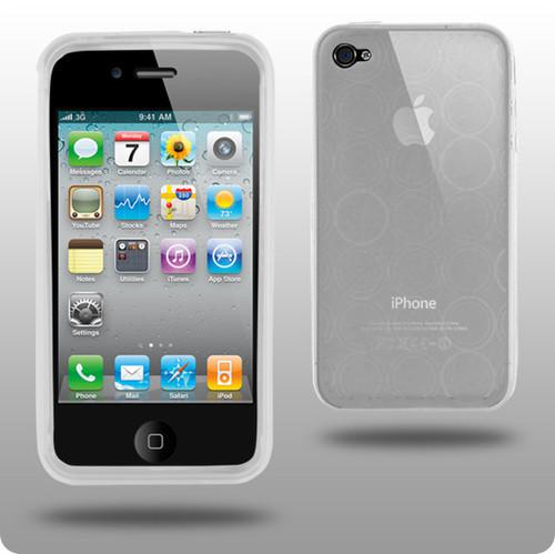 New iphone 4 4s case clear soft gel silicone cover and screen protector