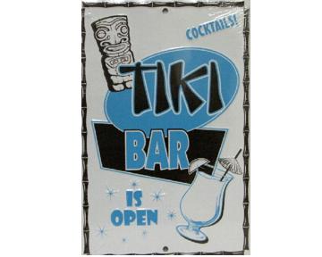 Tiki bar tin sign 8" x 12" 390-24