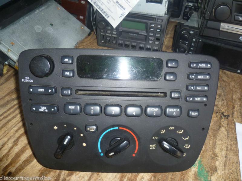 01-03 ford taurus mercury sable radio single cd 2f1t-18c858-da *