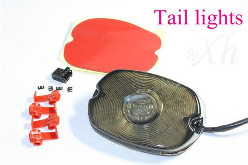 Red tail light harley softail sportster road king dyna electra glide fat boy sm