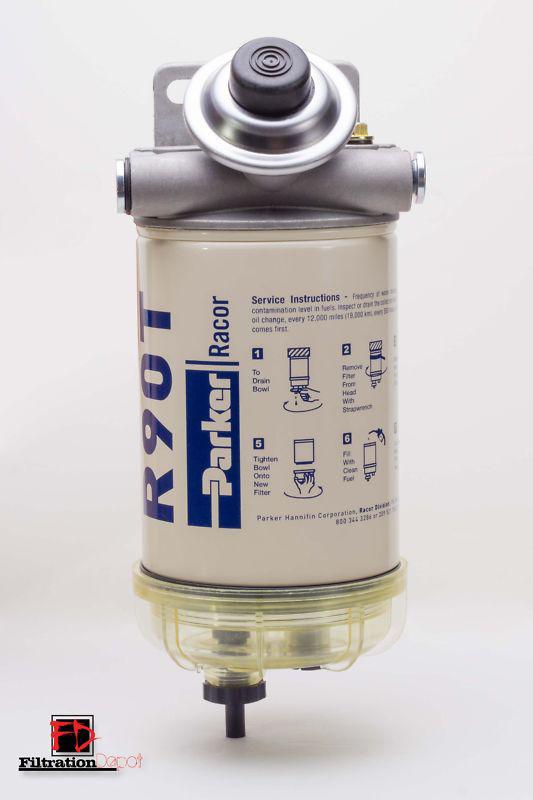 New diesel fuel filter water separator equivalent to racor 490rt 490r 10 micron