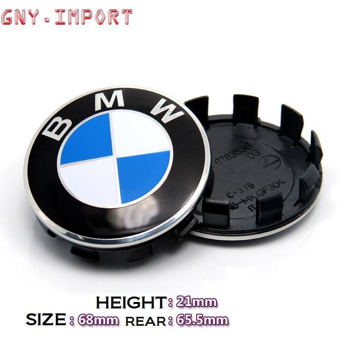 Bmw blue/white 68mm wheel center hub cap e90 e91 e60 e61 m5 x5 x3 z complete/4x