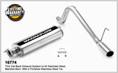 Magnaflow 16774 jeep truck liberty stainless cat-back system performance exhaust