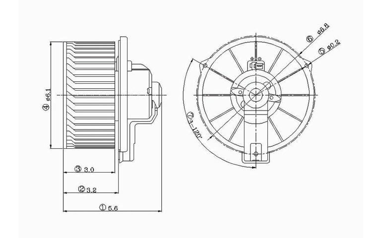 Replacement blower motor assembly 98-02 1998-2002 toyota corolla 8710302021