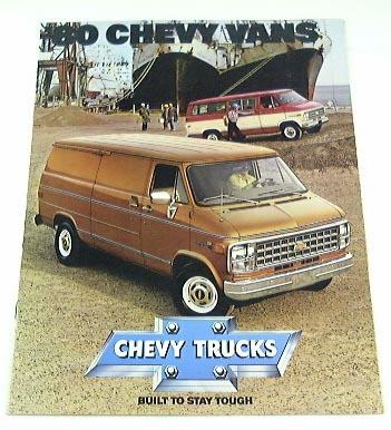 1980 80 chevrolet chevy van brochure g30 sportvan 