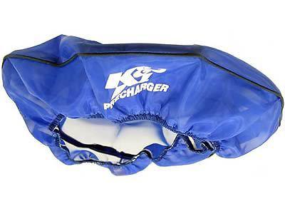 K&n air filter wrap precharger blue round universal 14" dia 2.250" height ea