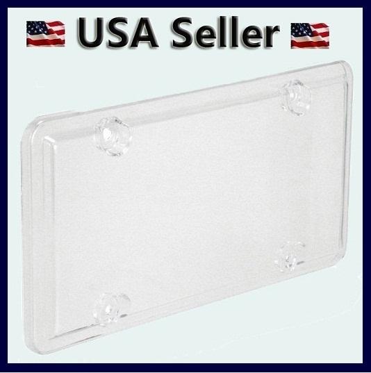 New clear license plate cover bug shield bubble plastic car truck tag protector