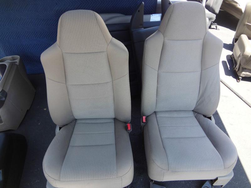 1999-2010 ford super duty tan cloth front seats