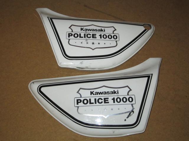 2 kawasaki kz1000 motorcycle police side cover kzp #4