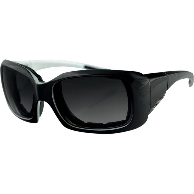 Bobster eyewear ava convertible sunglasses black, pearl/smoke lens osfm