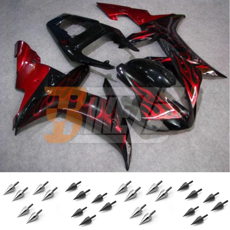 Bolt kit & injection fairing kit bodywork for yamaha yzf 1000 r1 2002 2003 paa