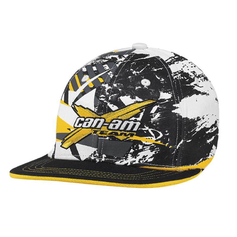 Can am atv x-race hat/cap white sz l/xl stretchfit outlander/maverick 2863967301