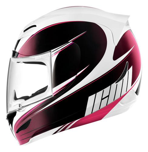 New icon airmada salient full-face adult helmet, pink, xl