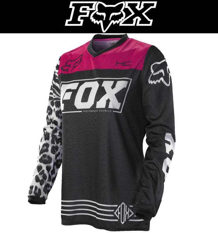 Fox racing kids hc black pink dirt bike jersey motocross mx atv 2014