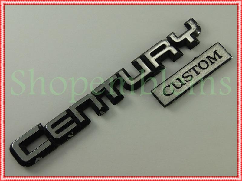 Buick century custom quarter panel script emblem badge nameplate oem body side