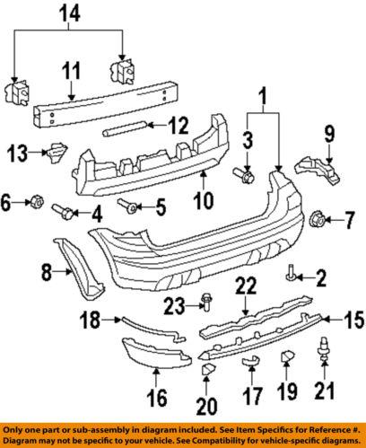 Toyota oem 5259901010 rear bumper-bumper cover stopper