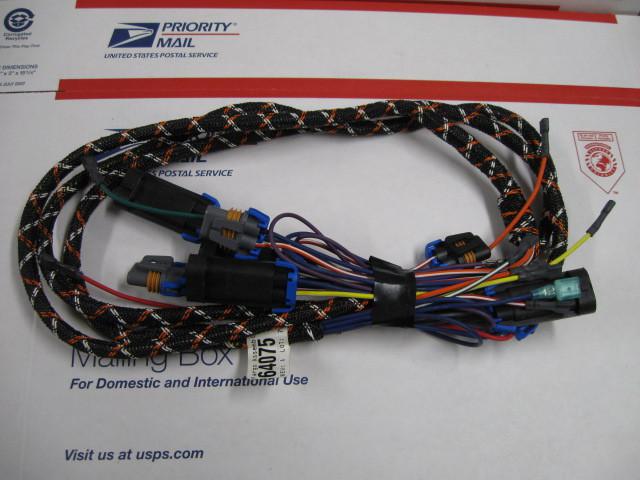 Western 64075 fisher headlight wiring harness relay-type snow plow- new hb3 hb4 