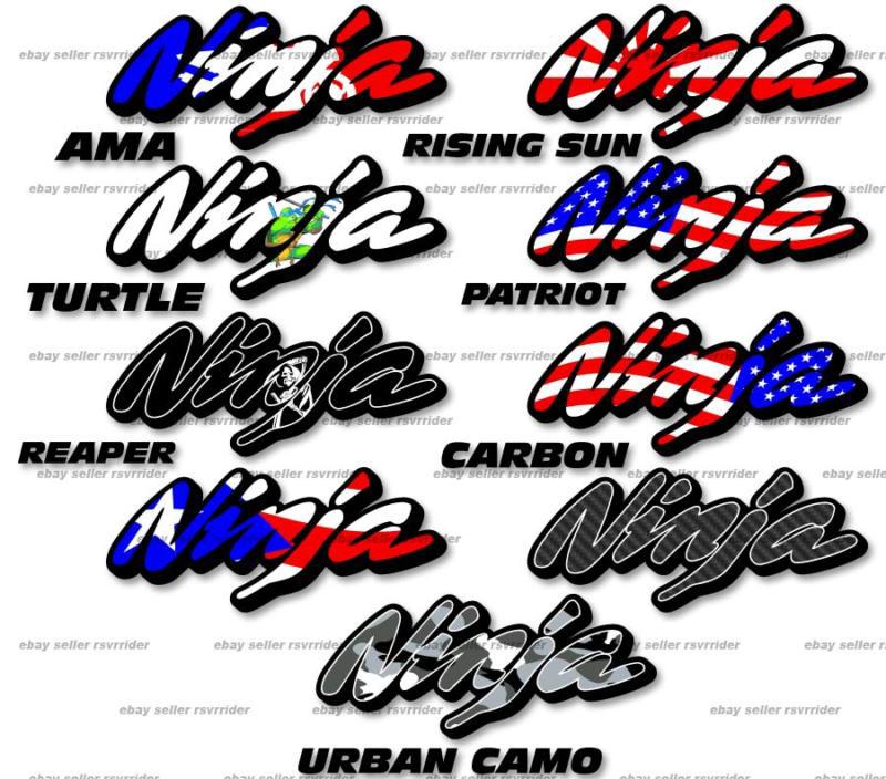 Ninja decal sticker for kawasaki sportbike models