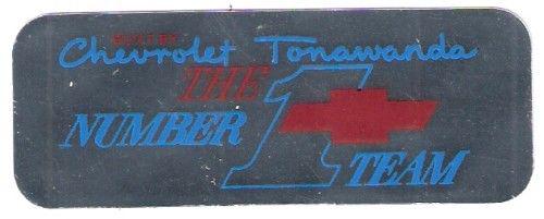 Chevrolet valve cover decal tonawanda