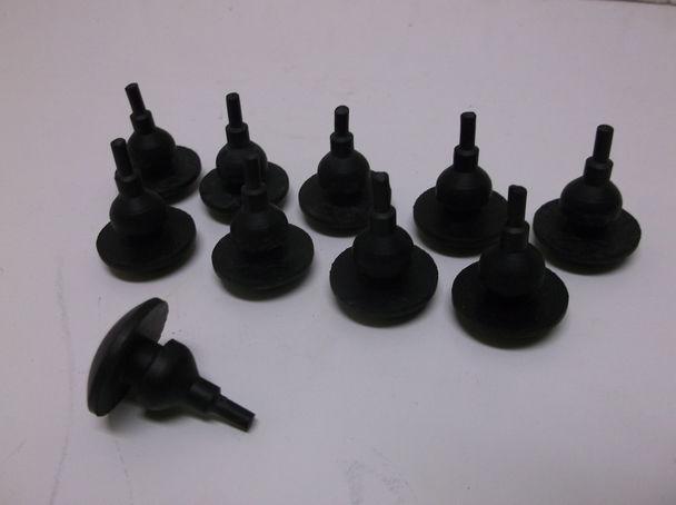 Lot of 10 genuine hd #62123-66 rubber kickstand and gas tank bumper stops - new!