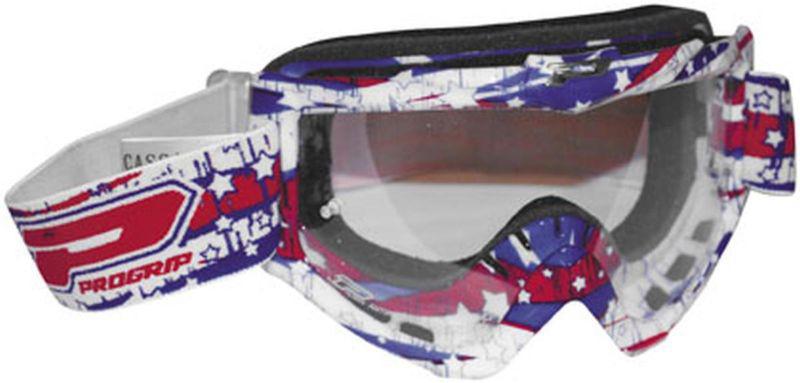 New progrip 3303 graphics 2012 adult goggles, america/red/white/blue, one size