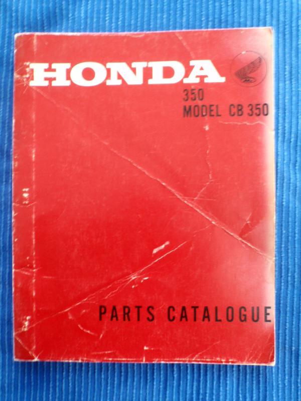 Honda cb350 cl350 dealer parts catalog list 1968