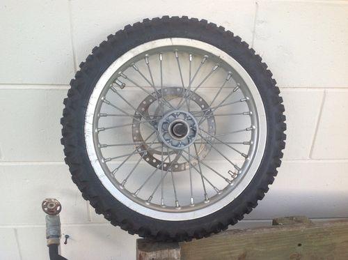 2008 ktm 65 sx front wheel,tire,brake disk,spindle