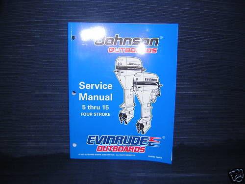1998 johnson / evinrude service manual 5-15 four stroke