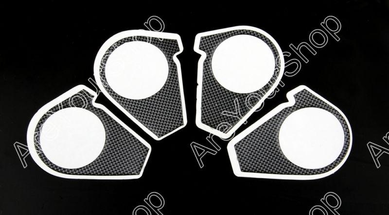 2 pcs decal pad triple tree top clamp upper front end kawasaki zx6r 2006-2007