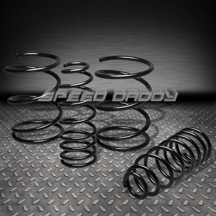 1.25" drop suspension lowering springs/spring 98-02 toyota corolla e110 s black