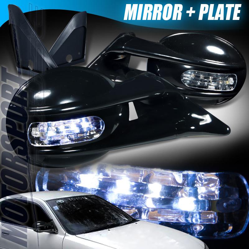 1993-1997 toyota corolla sedan le se slr style led signal side mirrors l+r sets