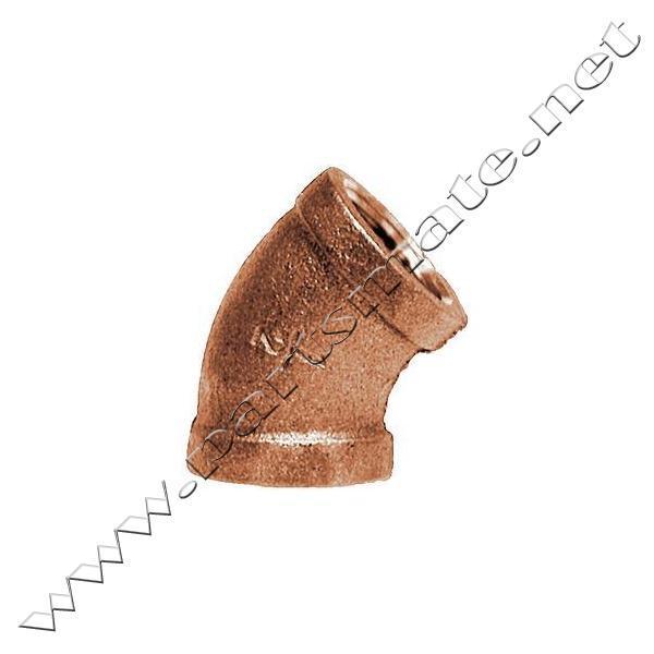 Midland metals 44184 elbows / 3/4 bronze 45 deg elbow